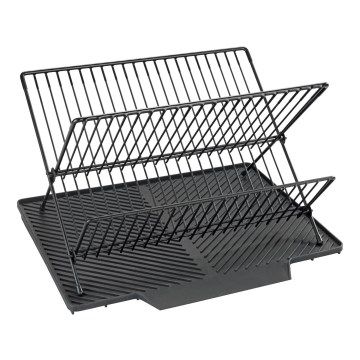 WENKO 54771100 - NELIA Dish Drainer 34x40 cm, Black