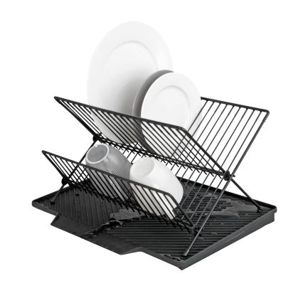 WENKO 54771100 - NELIA Dish Drainer 34x40 cm, Black