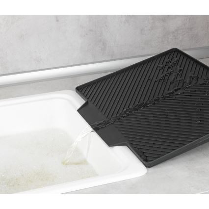 WENKO 54771100 - NELIA Dish Drainer 34x40 cm, Black