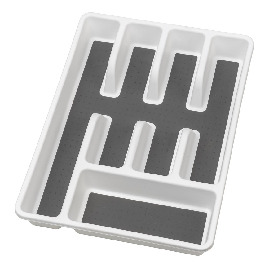 WENKO 54788100 - Cutlery tray 26,5x36,5 cm white/grey