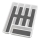 WENKO 54788100 - Cutlery tray 26,5x36,5 cm white/grey