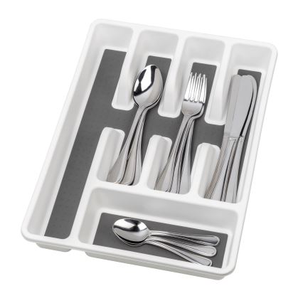 WENKO 54788100 - Cutlery tray 26,5x36,5 cm white/grey