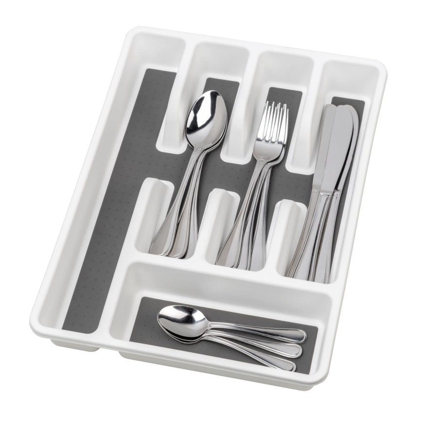 WENKO 54788100 - Cutlery tray 26,5x36,5 cm white/grey