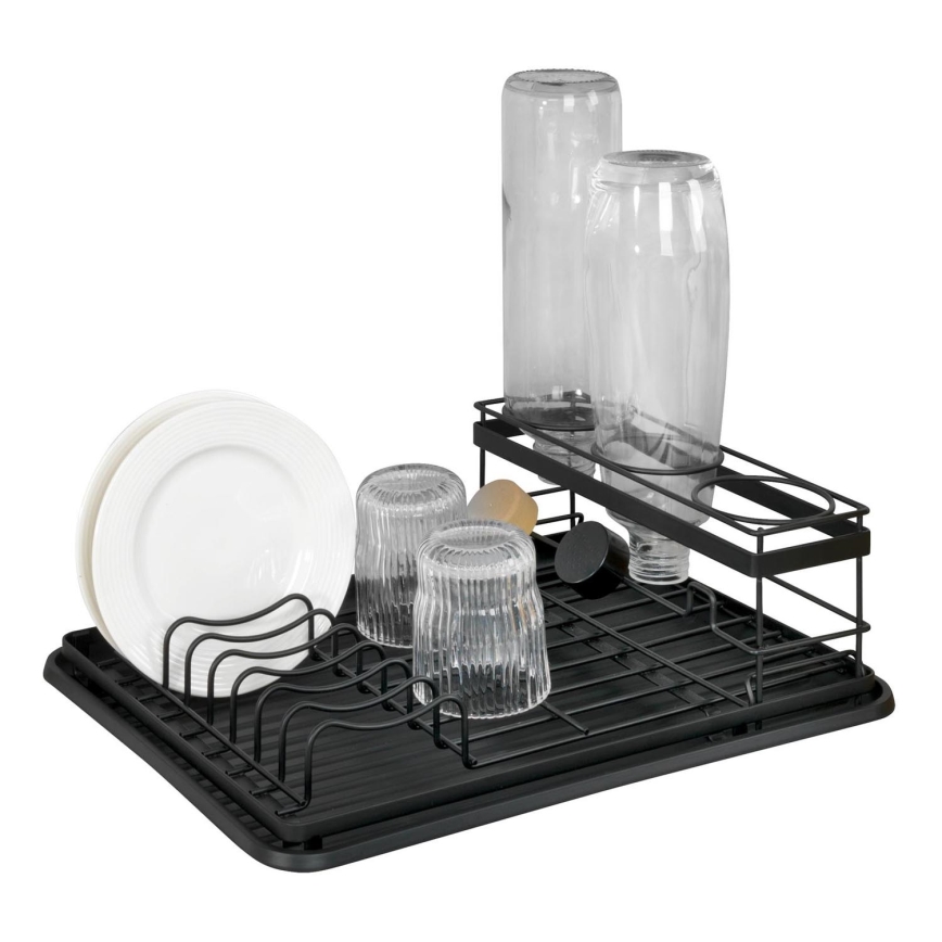 WENKO 54798100 - AMY Dish Drainer 42.5 x 31.5 cm, Black