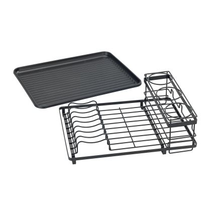 WENKO 54798100 - AMY Dish Drainer 42.5 x 31.5 cm, Black