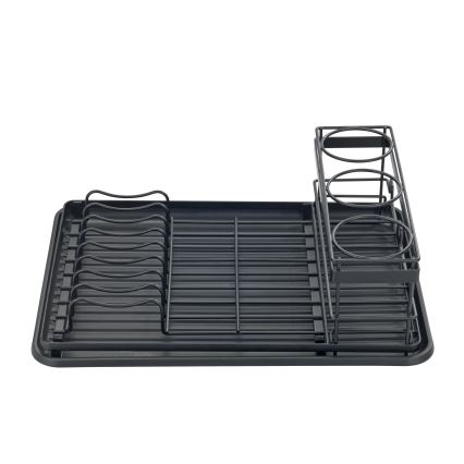 WENKO 54798100 - AMY Dish Drainer 42.5 x 31.5 cm, Black