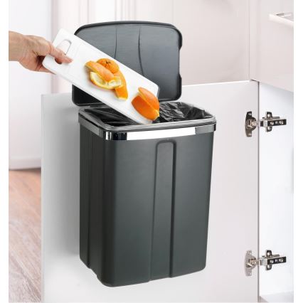 WENKO 54903100 - Door-mounted basket 26x36,5 cm grey/silver