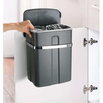 WENKO 54903100 - Door-mounted basket 26x36,5 cm grey/silver