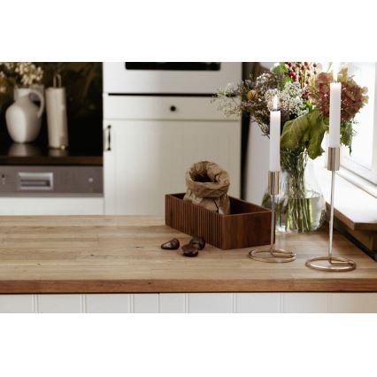 WENKO 54943100 - MERA Storage Box 30 x 15 cm, Brown