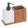 WENKO 54944100 - MERA Soap Dispenser 18.5 x 17 cm, Brown