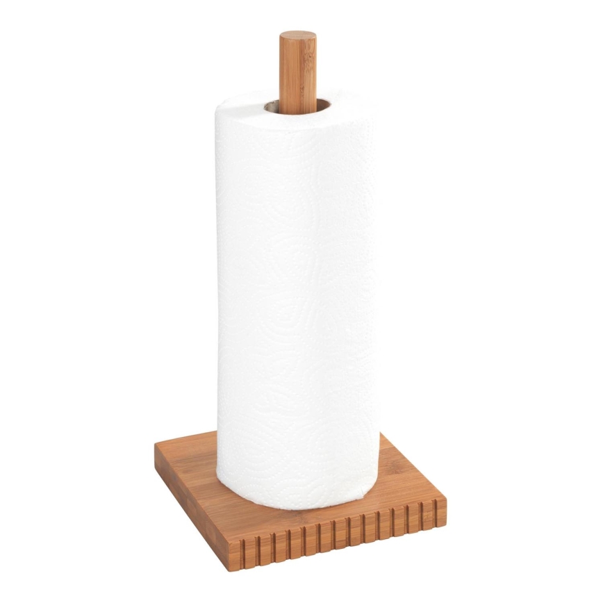 WENKO 54946100 - MERA Roll Holder 15x33 cm brown