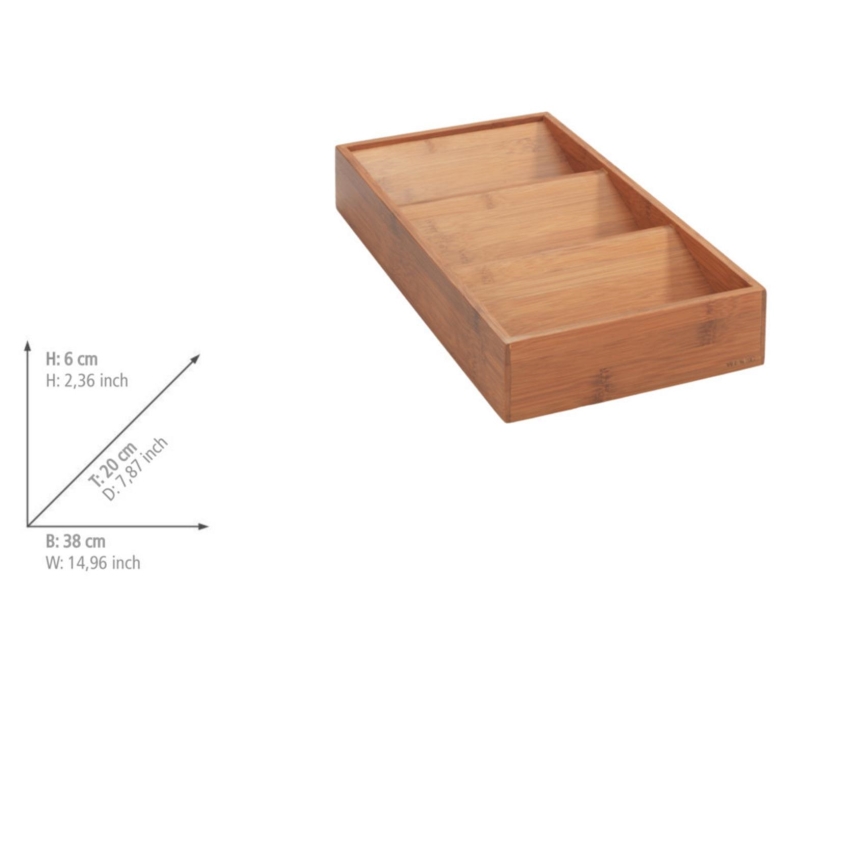 WENKO 54950100 - Spice Organizer ANNI 38x20 cm Brown