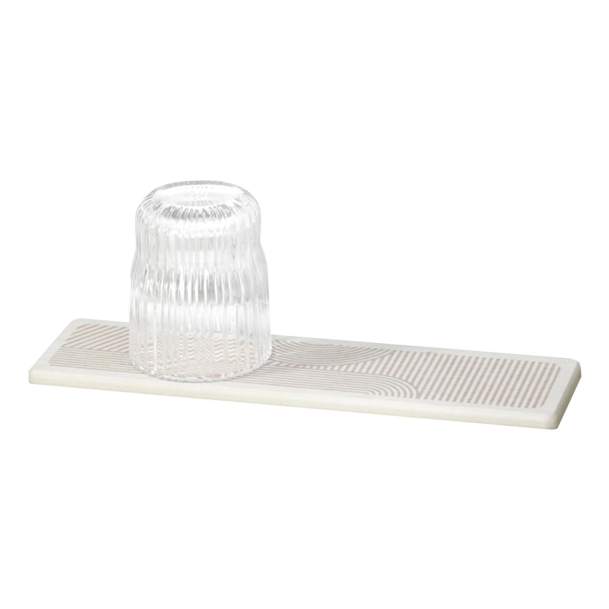 WENKO 54956100 - DAMON Drip Tray 30x8 cm, Beige