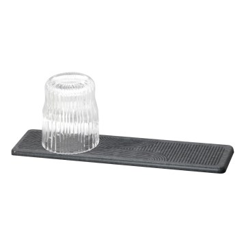 WENKO 54957100 - DAMON Drip Mat 30 x 8 cm, Grey