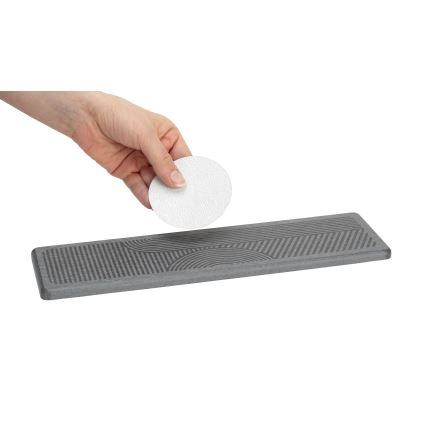 WENKO 54957100 - DAMON Drip Mat 30 x 8 cm, Grey