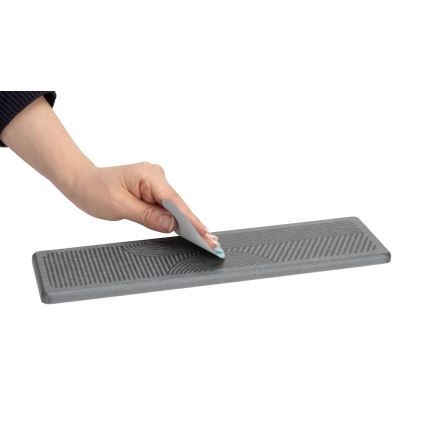 WENKO 54957100 - DAMON Drip Mat 30 x 8 cm, Grey