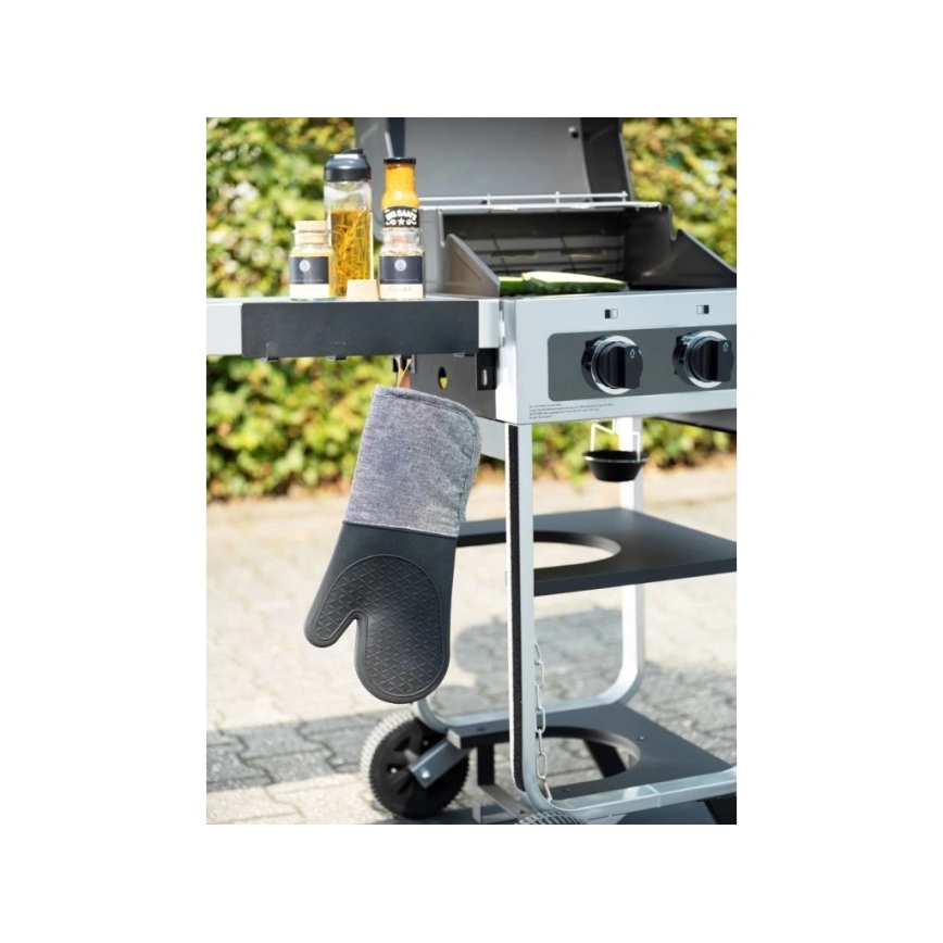 WENKO 55014100-Hook BLACK OUTDOOR KITCHEN 30x6,5 cm black