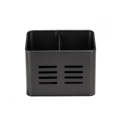 WENKO 55024100-Cutlery caddy BLACK OUTDOOR KITCHEN 16x13,5 cm black