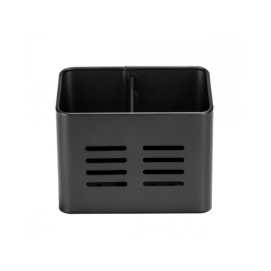 WENKO 55024100-Cutlery caddy BLACK OUTDOOR KITCHEN 16x13,5 cm black