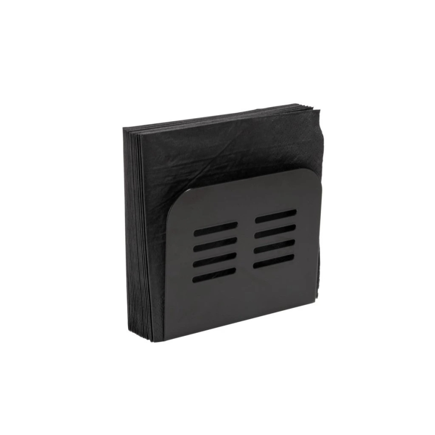 WENKO 55025100 - BLACK OUTDOOR KITCHEN Napkin Holder, 15 x 12.5 cm, Black