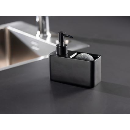 WENKO 55076100 - BLACK OUTDOOR KITCHEN Soap Dispenser 14.5 x 14.3 cm, Black
