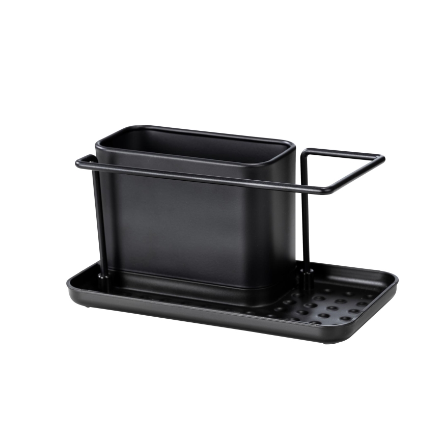 WENKO 55078100 - BLACK OUTDOOR KITCHEN Organizer, 21 x 12 cm, stainless steel/black