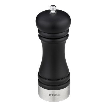 WENKO 55082100-Salt grinder BLACK OUTDOOR KITCHEN 5x17,5 cm silver/black/white