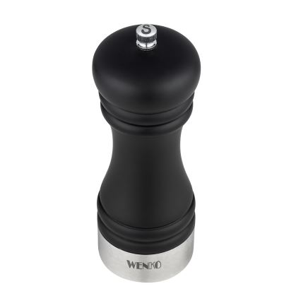 WENKO 55082100-Salt grinder BLACK OUTDOOR KITCHEN 5x17,5 cm silver/black/white