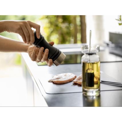 WENKO 55082100-Salt grinder BLACK OUTDOOR KITCHEN 5x17,5 cm silver/black/white