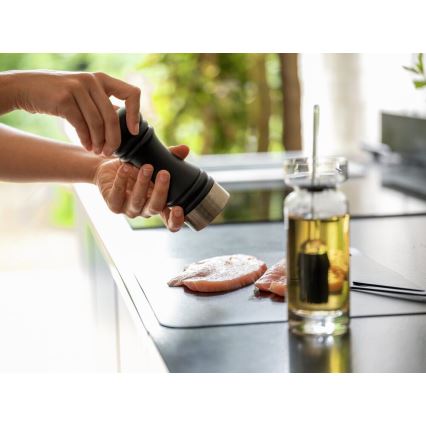 WENKO 55083100-Pepper Mill BLACK OUTDOOR KITCHEN 5x17,5 cm black/white