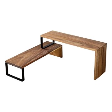 WENKO 55097100-Shelf BLACK OUTDOOR KITCHEN 36x16 cm brown/black