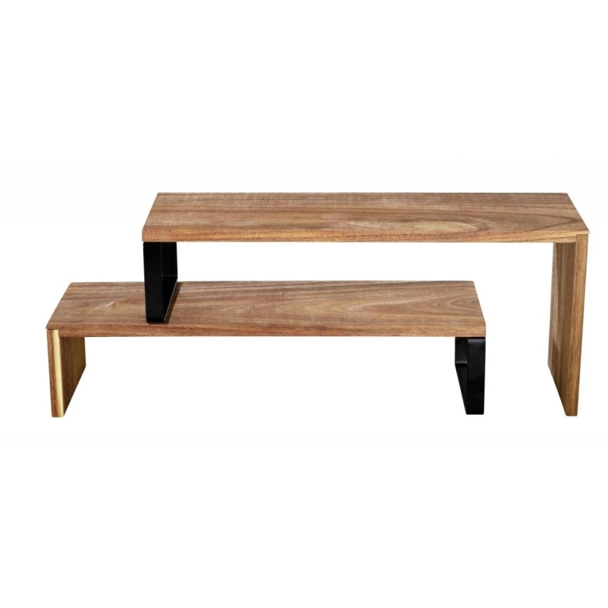 WENKO 55097100-Shelf BLACK OUTDOOR KITCHEN 36x16 cm brown/black