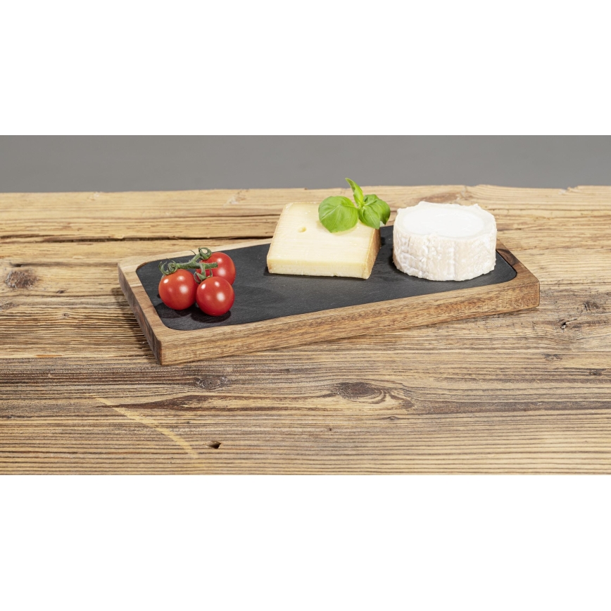 WENKO 55103100 - BLACK OUTDOOR KITCHEN Cutting Board 30x15 cm brown/grey