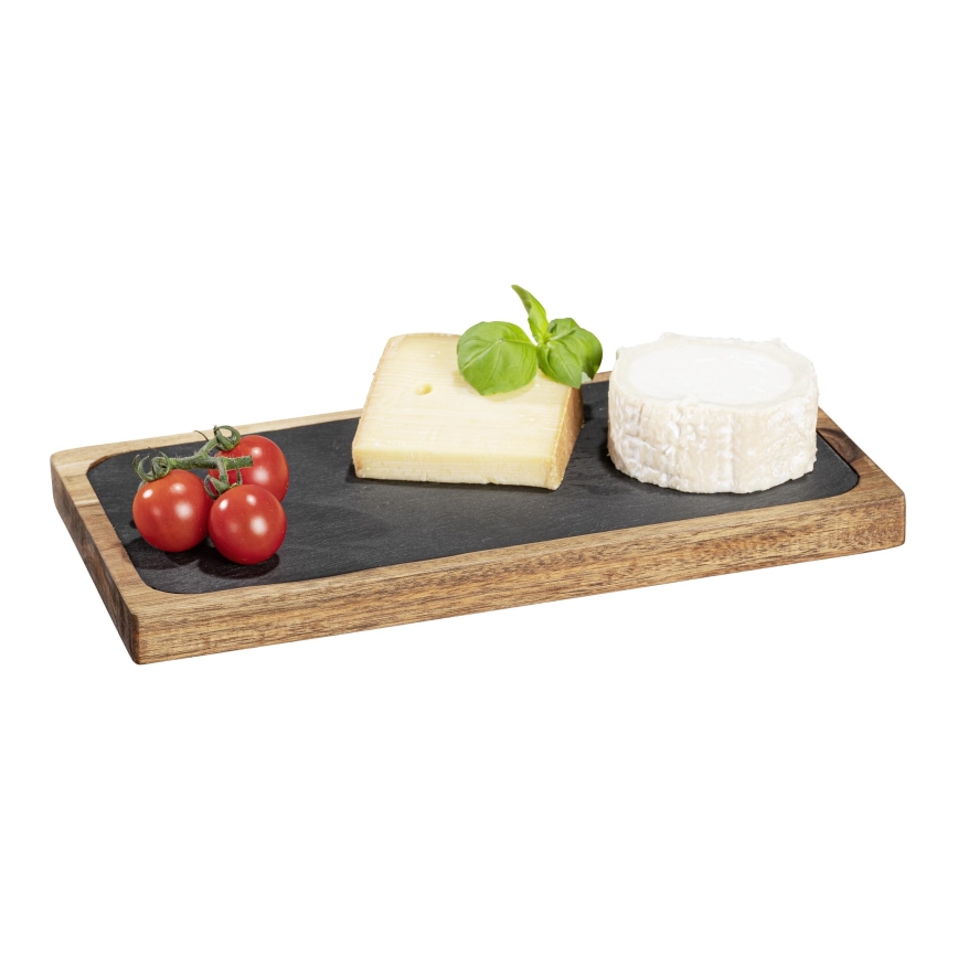 WENKO 55103100 - Cutting board BLACK OUTDOOR KITCHEN 30x15 cm brown/grey