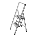 WENKO 601011100 - ALU-DESIGN Stepladder 44x101 cm silver/black