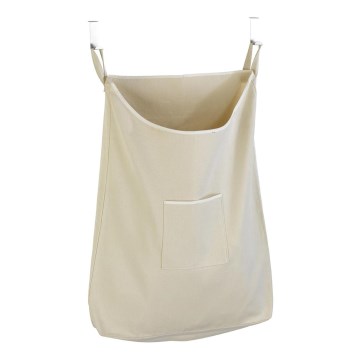WENKO 62107100 - CANGURO Laundry Hamper 52x81 cm beige/silver