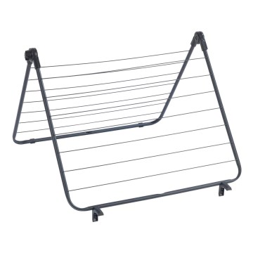 WENKO 63003100 - CHAMPION Clothes Drying Rack 65 x 114 cm Black