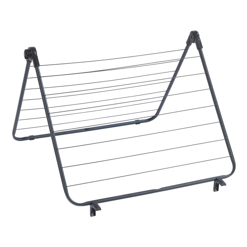 WENKO 63003100 - CHAMPION Clothes Drying Rack 65 x 114 cm Black