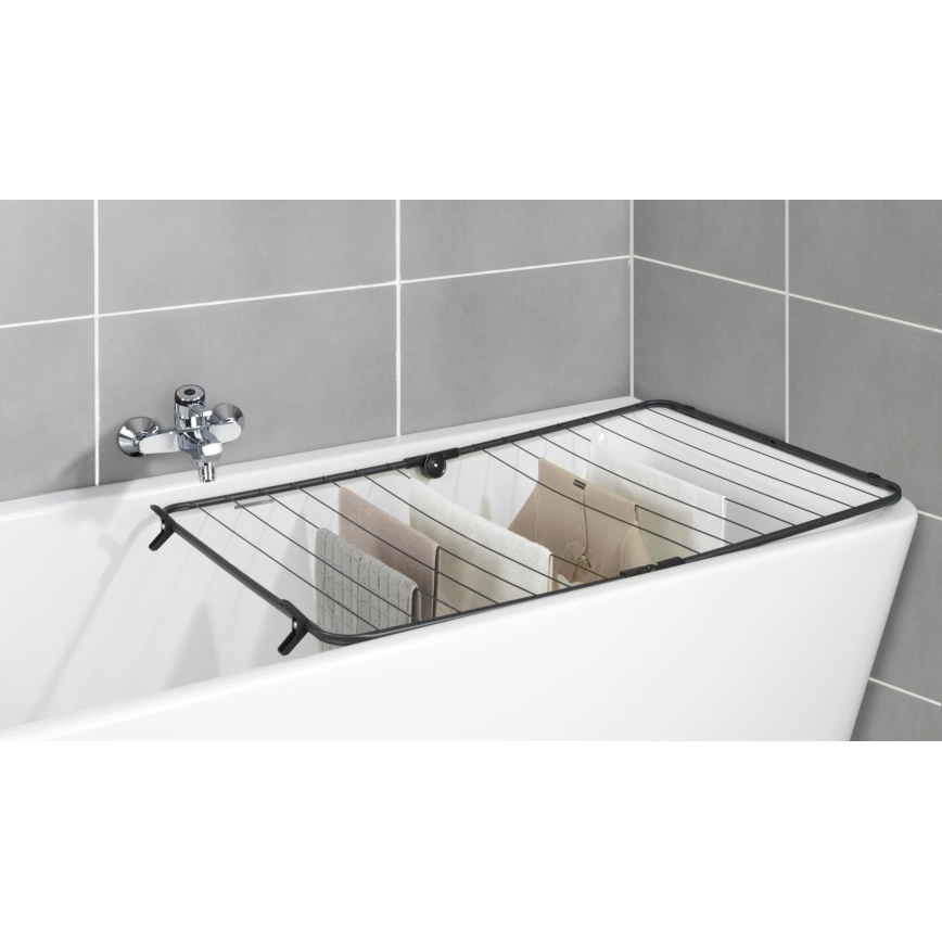 WENKO 63003100 - CHAMPION Clothes Drying Rack 65 x 114 cm Black