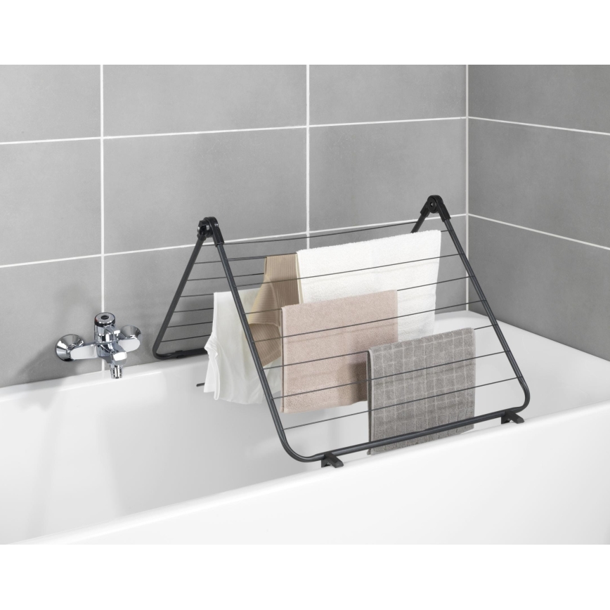 WENKO 63003100 - CHAMPION Clothes Drying Rack 65 x 114 cm Black