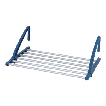 WENKO 63005800 - Clothes Drying Rack 37.5x21 cm stainless steel/silver/blue