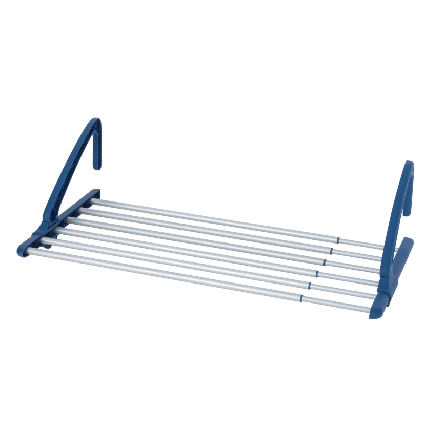 WENKO 63005800 - Clothes Drying Rack 37.5x21 cm stainless steel/silver/blue