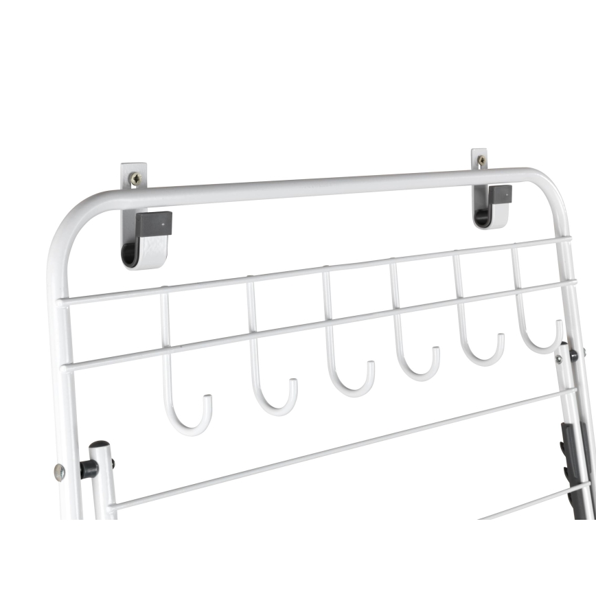 WENKO 63010800 - Laundry drying rack 51x142 cm white/grey