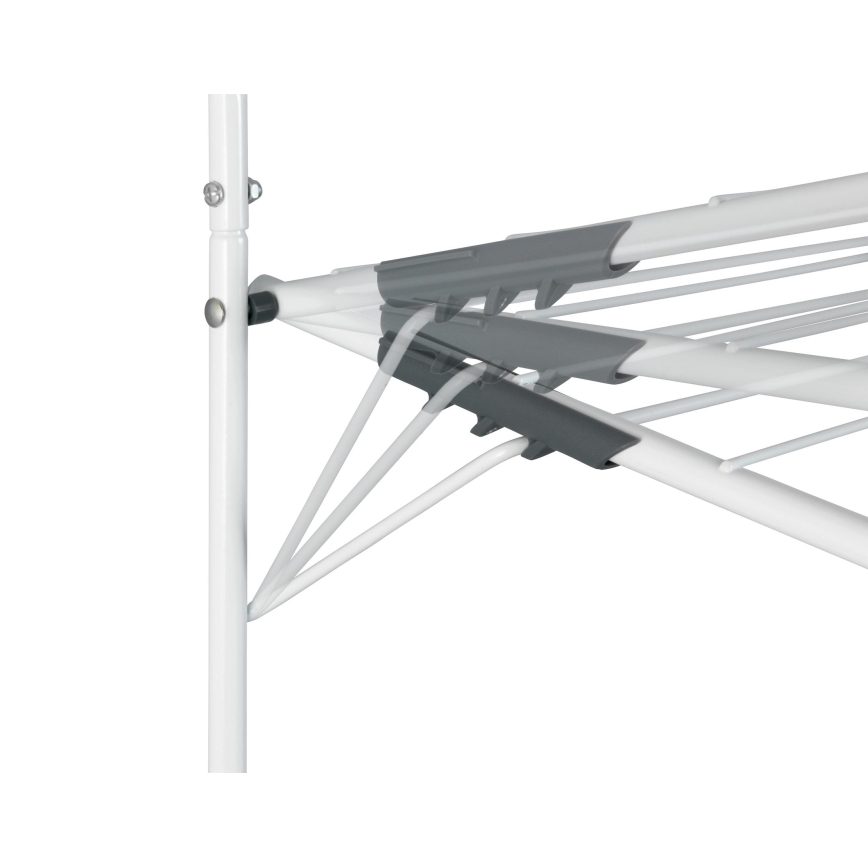WENKO 63010800 - Laundry drying rack 51x142 cm white/grey