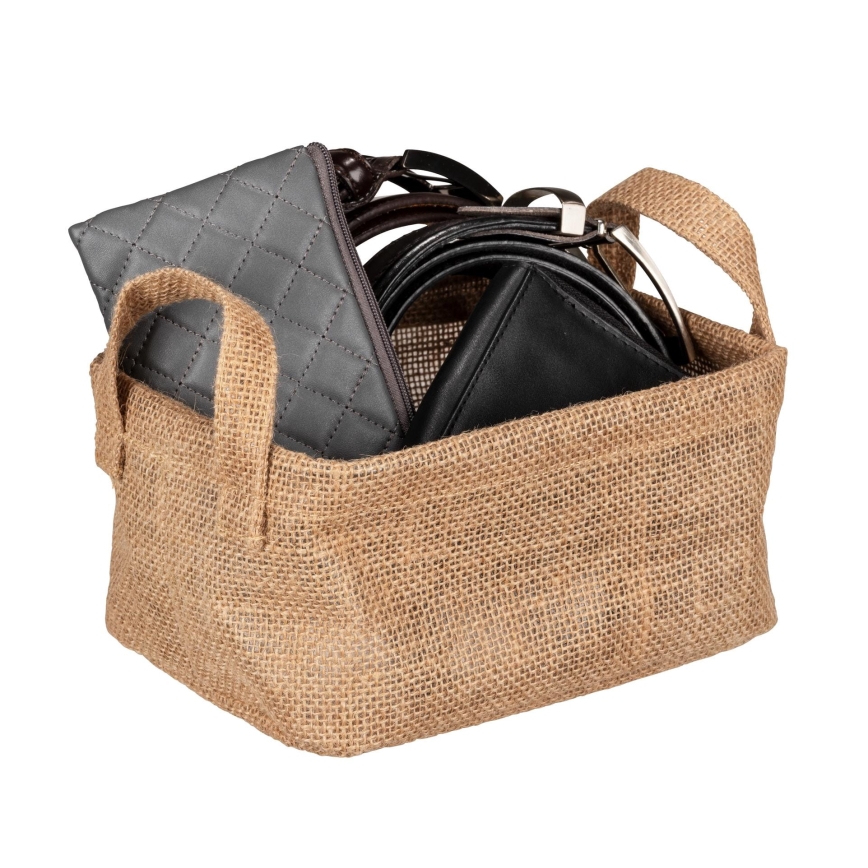 WENKO 64470100 - JUNA Basket 20x15 cm brown