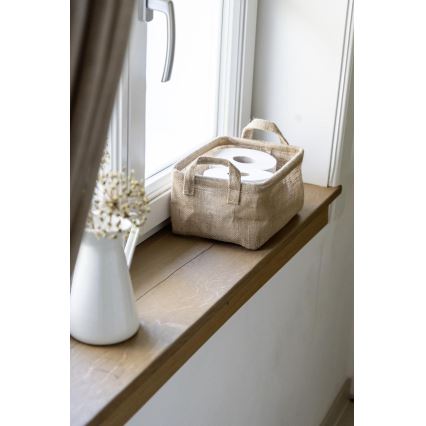 WENKO 64470100 - JUNA Basket 20x15 cm brown