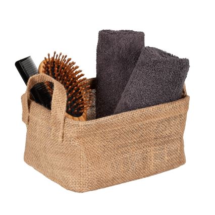 WENKO 64470100 - JUNA Basket 20x15 cm brown