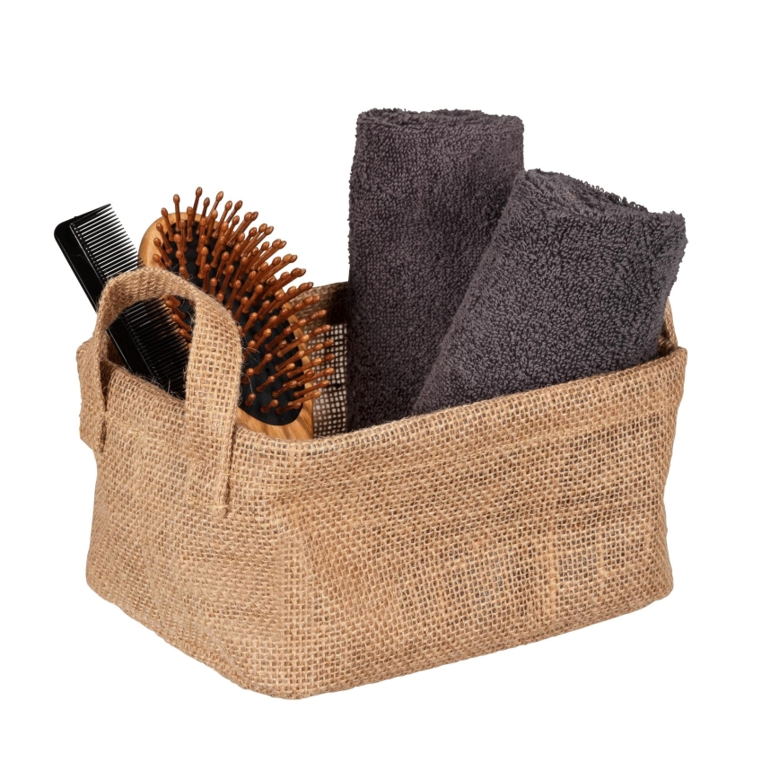 WENKO 64470100 - JUNA Basket 20x15 cm brown