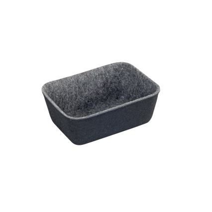 WENKO 64502100 - FELT Drawer Organizer 28.5 x 20 cm grey