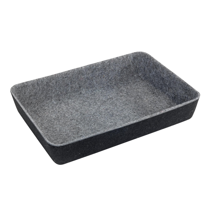 WENKO 64502100 - FELT Drawer Organizer 28,5x20 cm grey